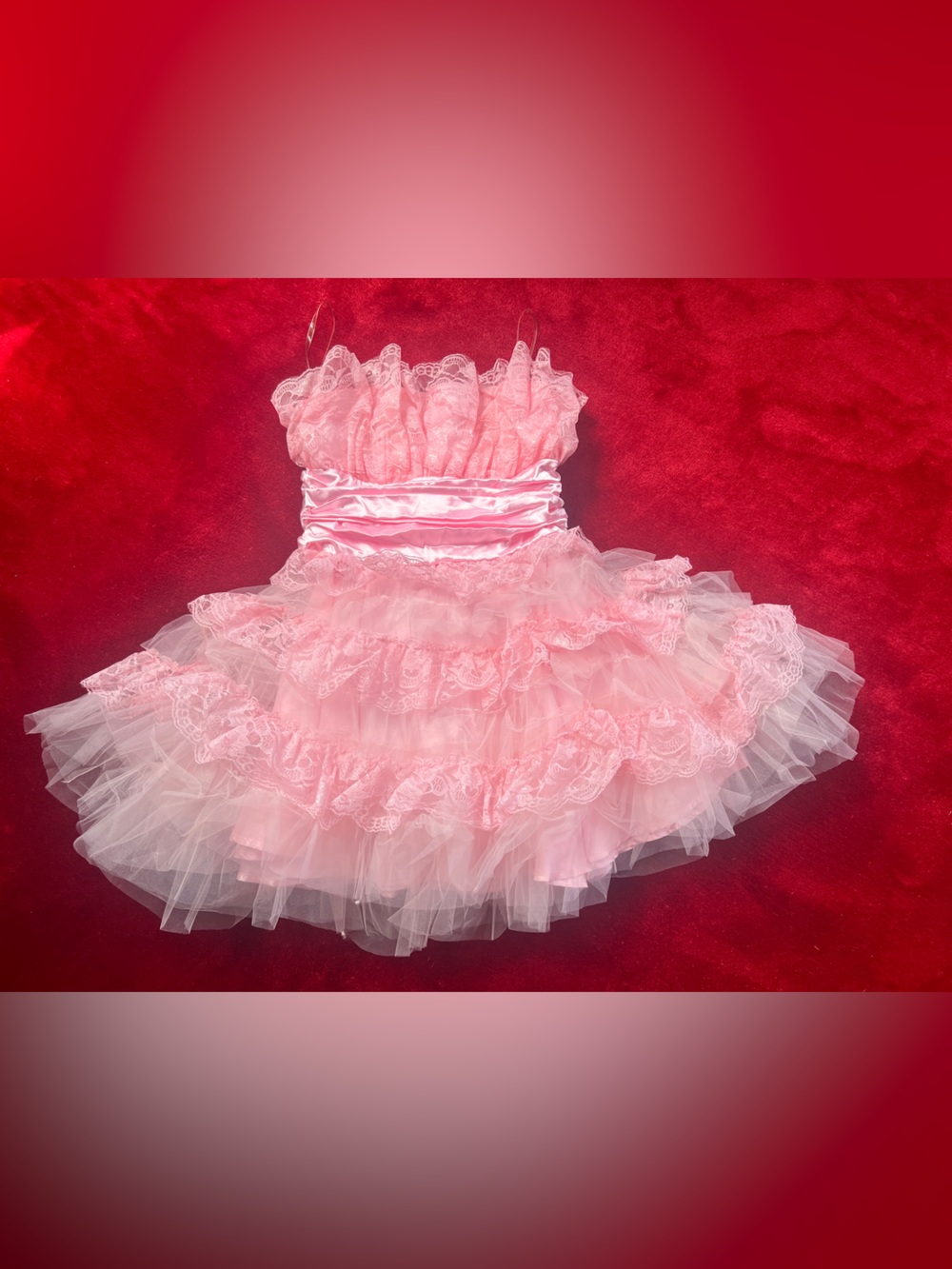 Dolls Kill Sugar Thrillz Hot Pink Satin Lined Dress Size M